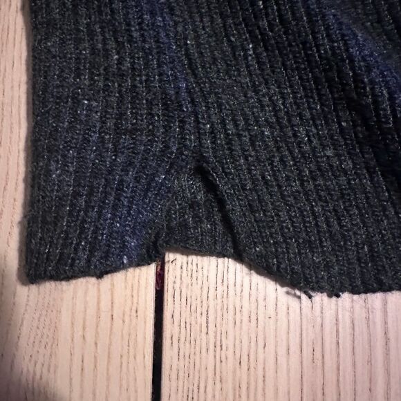 Madewell Curvey Hem Sweater dress - knit grey wool blend - size Large - Picture 8 of 8